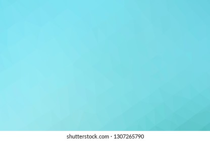 Light BLUE vector abstract mosaic pattern. Glitter abstract illustration with an elegant design. Template for a cell phone background.