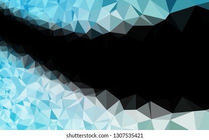 Light BLUE vector abstract mosaic background. An elegant bright illustration with gradient. Brand new style for your business design.