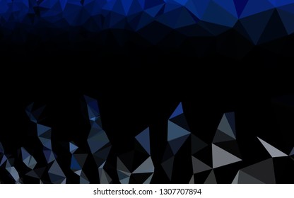 Light BLUE vector abstract mosaic pattern. Glitter abstract illustration with an elegant design. Completely new design for your business.