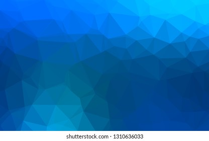 Light BLUE vector abstract mosaic background. A vague abstract illustration with gradient. Elegant pattern for a brand book.