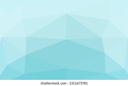 Light BLUE vector abstract mosaic pattern. Modern geometrical abstract illustration with gradient. Completely new template for your business design.