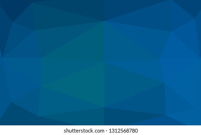 Light BLUE vector abstract mosaic pattern. Colorful abstract illustration with gradient. Textured pattern for background.