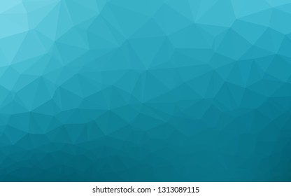 Light BLUE vector abstract mosaic background. An elegant bright illustration with gradient. Triangular pattern for your business design.