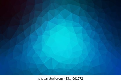Light BLUE vector abstract mosaic pattern. Modern abstract illustration with triangles. Triangular pattern for your design.