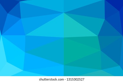 Light BLUE vector abstract mosaic pattern. A completely new color illustration in a vague style. Textured pattern for background.