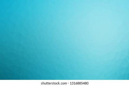 Light BLUE vector abstract mosaic background. Geometric illustration in Origami style with gradient. Textured pattern for background.