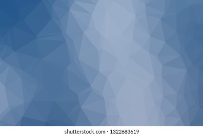 Light BLUE vector abstract mosaic backdrop. An elegant bright illustration with gradient. Polygonal design for your web site.