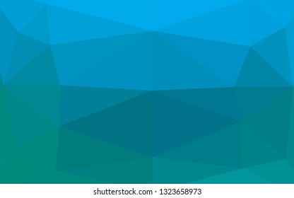 Light BLUE vector abstract mosaic backdrop. Creative illustration in halftone style with gradient. Completely new template for your business design.