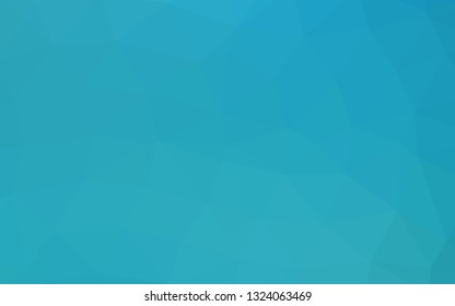 Light BLUE vector abstract mosaic background. A sample with polygonal shapes. Triangular pattern for your business design.
