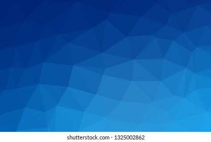 Light BLUE vector abstract mosaic pattern. Creative illustration in halftone style with gradient. The best triangular design for your business.