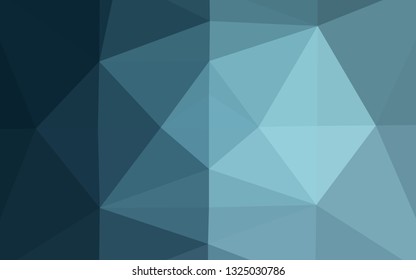 Light BLUE vector abstract mosaic background. Glitter abstract illustration with an elegant design. Triangular pattern for your business design.