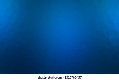 Light BLUE vector abstract mosaic pattern. Colorful illustration in Origami style with gradient.  Template for your brand book.