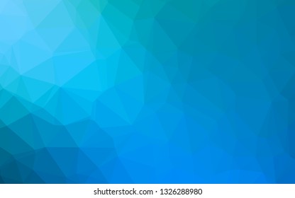 Light BLUE vector abstract mosaic pattern. Modern geometrical abstract illustration with gradient. Template for a cell phone background.