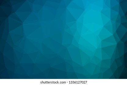 Light BLUE vector abstract mosaic backdrop. Colorful illustration in abstract style with gradient. Textured pattern for background.