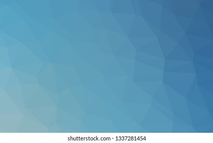 Light BLUE vector abstract mosaic backdrop. A completely new color illustration in a vague style. The best triangular design for your business.