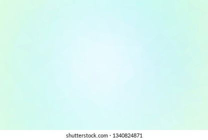 Light BLUE vector abstract mosaic backdrop. Polygonal abstract illustration with gradient. Polygonal design for your web site.