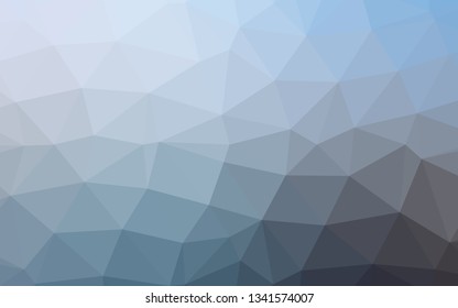 Light BLUE vector abstract mosaic background. Modern geometrical abstract illustration with gradient. Template for your brand book.