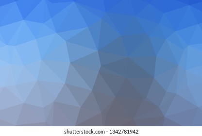 Light BLUE vector abstract mosaic pattern. Colorful abstract illustration with gradient. Elegant pattern for a brand book.