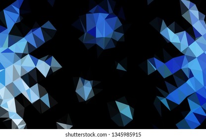 Light BLUE vector abstract mosaic pattern. Brand new colorful illustration in with gradient. Brand new style for your business design.