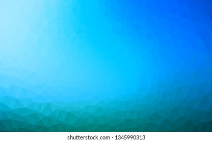 Light BLUE vector abstract mosaic background. Creative illustration in halftone style with gradient. New texture for your design.