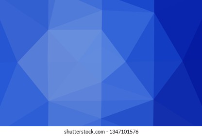 Light BLUE vector abstract mosaic background. Modern geometrical abstract illustration with gradient. Completely new template for your business design.