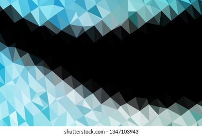 Light BLUE vector abstract mosaic background. Colorful abstract illustration with gradient. Textured pattern for background.