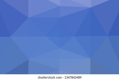 Light BLUE vector abstract mosaic background. Colorful illustration in abstract style with gradient. Template for a cell phone background.
