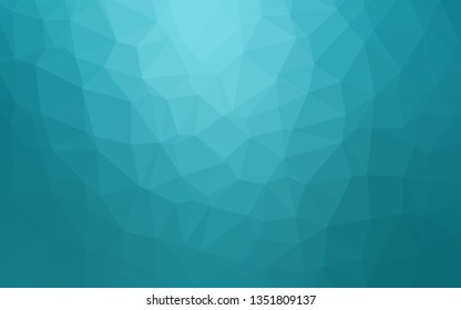 Light BLUE vector abstract mosaic pattern. Creative illustration in halftone style with gradient. Polygonal design for your web site.
