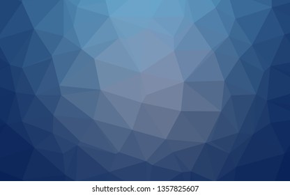 Light BLUE vector abstract mosaic pattern. Shining colored illustration in a Brand new style. Template for a cell phone background.