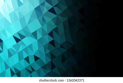 Light BLUE vector abstract mosaic pattern. Shining colored illustration in a Brand new style. Textured pattern for background.