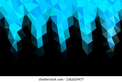 Light BLUE vector abstract mosaic pattern. Colorful abstract illustration with gradient. Template for your brand book.
