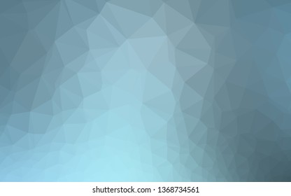 Light BLUE vector abstract mosaic background. Modern geometrical abstract illustration with gradient. Template for a cell phone background.