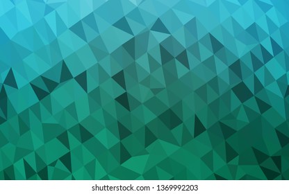 Light BLUE vector abstract mosaic background. Colorful illustration in abstract style with gradient. Elegant pattern for a brand book.