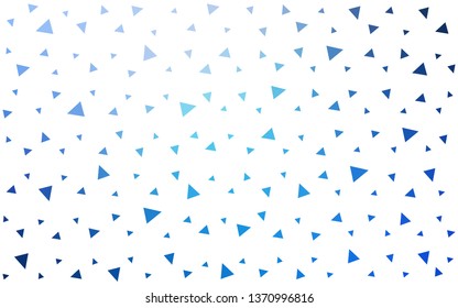 Light BLUE vector  abstract mosaic pattern. Shining colorful illustration with triangles. Template for cell phone's backgrounds.