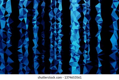 Light BLUE vector abstract mosaic background. Colorful illustration in abstract style with gradient. Polygonal design for your web site.