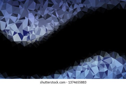 Light BLUE vector abstract mosaic backdrop. A vague abstract illustration with gradient. Elegant pattern for a brand book.
