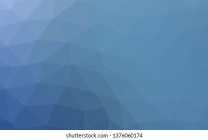 Light BLUE vector abstract mosaic background. A sample with polygonal shapes. Completely new template for your business design.