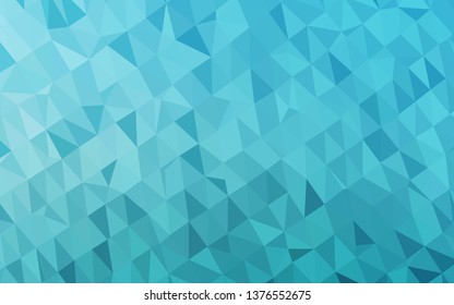Light BLUE vector abstract mosaic background. Brand new colorful illustration in with gradient. Brand new design for your business.