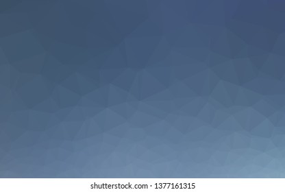 Light BLUE vector abstract mosaic backdrop. A vague abstract illustration with gradient. Triangular pattern for your business design.