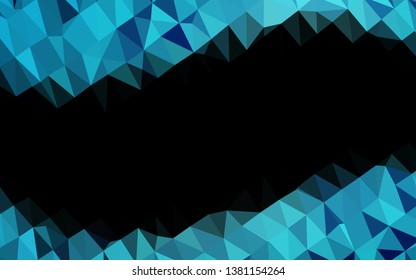 Light BLUE vector abstract mosaic background. Shining colored illustration in a Brand new style. Brand new design for your business.