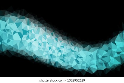 Light BLUE vector abstract mosaic backdrop. Colorful illustration in abstract style with gradient. Completely new template for your business design.