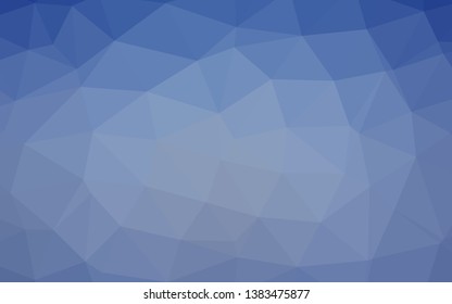 Light BLUE vector abstract mosaic backdrop. Modern geometrical abstract illustration with gradient. Elegant pattern for a brand book.