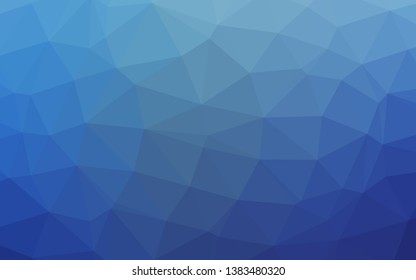 Light BLUE vector abstract mosaic pattern. Creative illustration in halftone style with gradient. Template for your brand book.