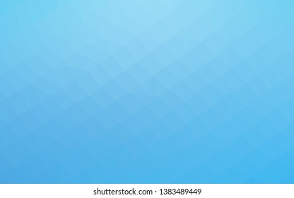Light BLUE vector abstract mosaic pattern. A sample with polygonal shapes. The best triangular design for your business.