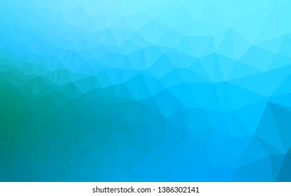 Light BLUE vector abstract mosaic background. Colorful abstract illustration with gradient. Brand new design for your business.