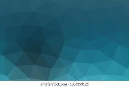 Light BLUE vector abstract mosaic pattern. Colorful abstract illustration with gradient. Brand new style for your business design.
