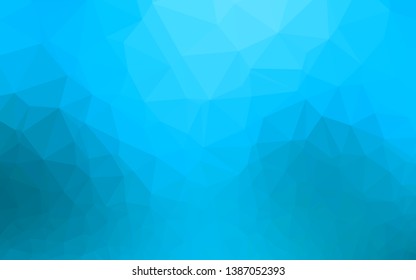 Light BLUE vector abstract mosaic backdrop. A completely new color illustration in a vague style. Polygonal design for your web site.