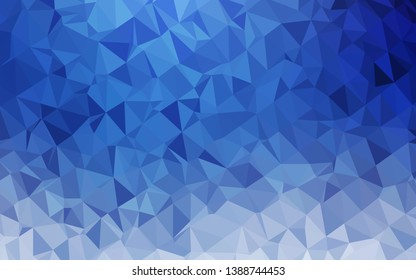 Light BLUE vector abstract mosaic pattern. Modern geometrical abstract illustration with gradient. Textured pattern for background.