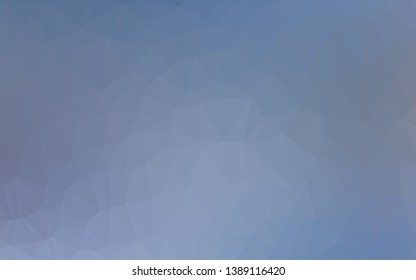 Light BLUE vector abstract mosaic backdrop. An elegant bright illustration with gradient. Triangular pattern for your business design.