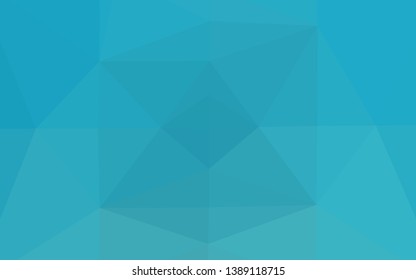Light BLUE vector abstract mosaic pattern. Modern geometrical abstract illustration with gradient. Polygonal design for your web site.
